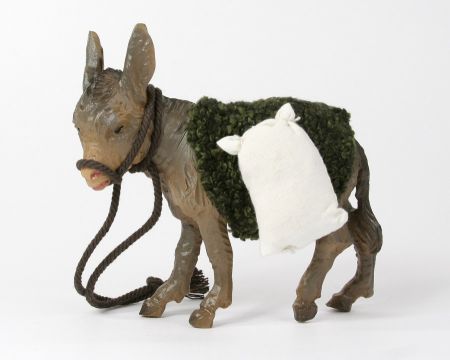 Ruco-Krippe - Esel stehend mit Gep&auml;ck