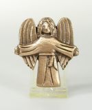Bronze-Relief - Schutzengel