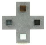 Schieferkreuz - Quadratisch & Glaselemente