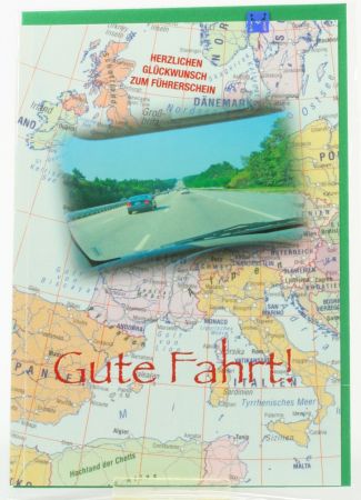 Karte zum F&uuml;hrerschein - Landkarte