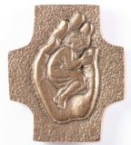 Bronzekreuz - Kind in Hnden