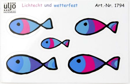 Aufkleber - Set & Blaue Farben