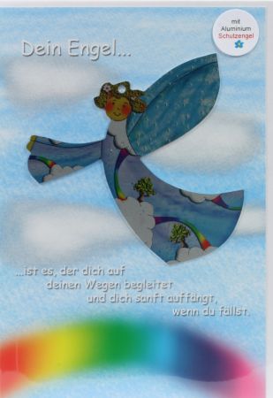 Neutrale Karte - Dein Begleiter & Metall-Engel