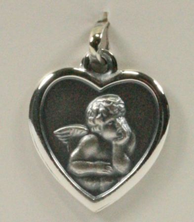 Silber-Anh&auml;nger - Herz & Schutzengel