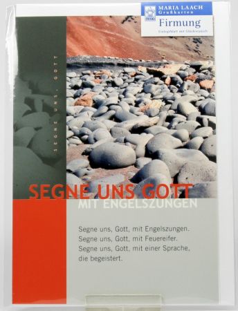 Karte zur Firmung - Segne uns Gott...