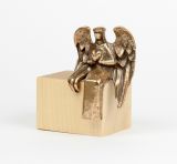 Bronzeengel - Engel der Zuneigung & Ahornholz