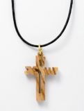 Halskette - Jesus-Kreuz & Olive