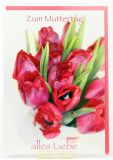 Karte zum Muttertag - Tulpen