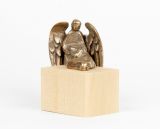 Bronzeengel - Engel der Ruhe & Ahornholz