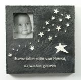Foto-Rahmen - Schiefer & Sterne - fehlerhaft