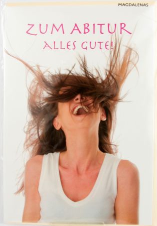 Karte zum Abitur - Lachendes Gesicht