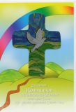Kommunionkarte - Unter Gottes Flgeln & Metall-Kreuz