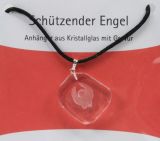 Halskette - Betender Engel & Kristallglas