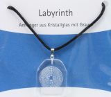 Halskette - Labyrinth & Kristallglas