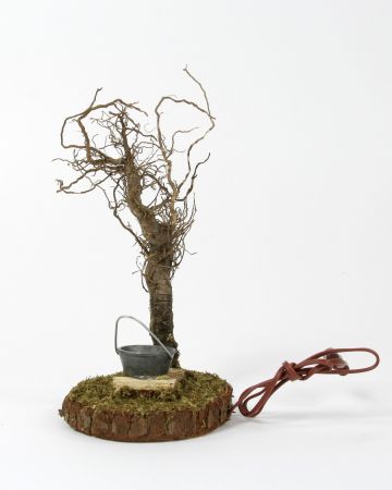 Krippenzubeh&ouml;r - Lagerfeuer & Baum