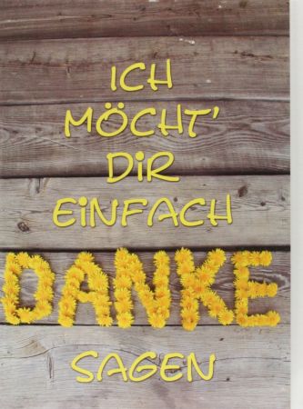 Karte zum Dank - Einfach Danke sagen