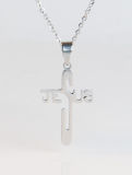 Halskette - Jesus Kreuz und Edelstahl Halskette - Jesus Kreuz und Edelstahl
