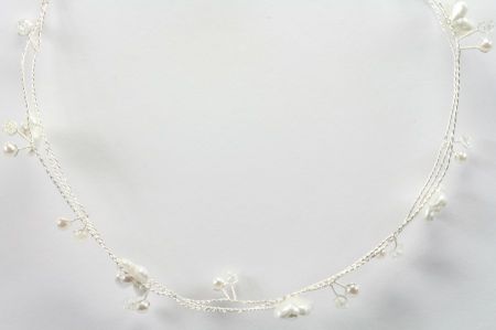Haarschmuck - Haarranke Perle & Bl&uuml;te