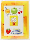 Genesungskarte - Obst & Tee