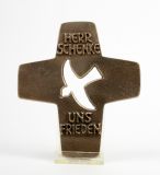 Bronzekreuz - Taube & Durchbrochen