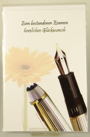 Karte zum Examen - Blume