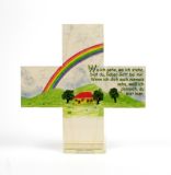 Kinderkreuz - Regenbogen & Haus