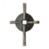 Bronzekreuz - Runde Form & Swarovski Elemente