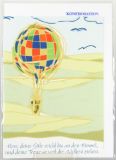 Konfirmationskarte - Heiluftballon