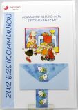 Kommunionkarte - Kinder am Gabentisch & Kuvert