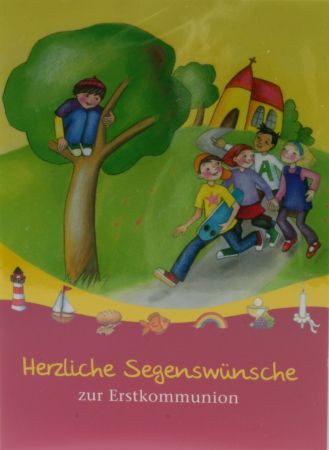 Kommunionkarte - Mit Jesus auf dem Weg