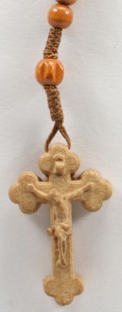 Rosenkranz - Mittlere Perle & Geschnitzter Korpus