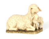 Bacher-Krippe - Schaf mit Lamm
