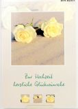 Hochzeitskarte - Rosen im Sand