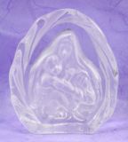 Laserkristall  - Felsen-Form & Maria mit Kind