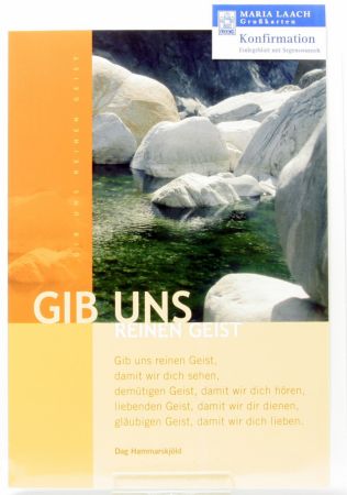 Karte zur Firmung - Reiner Geist