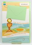 Kommunionkarte - Brot u. Wein & Kuvert