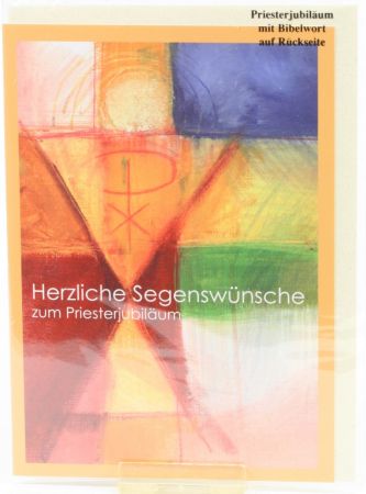 Karte zum Priesterjubil&auml;um - Farbenfroh