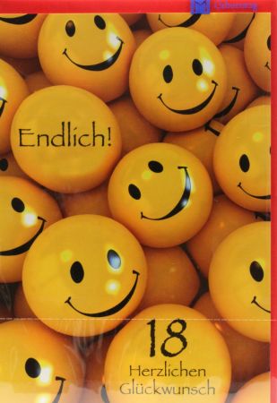 Geburtstagskarte - Endlich 18