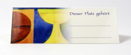 Kommunionkarte - Tischkarte & Kreuz