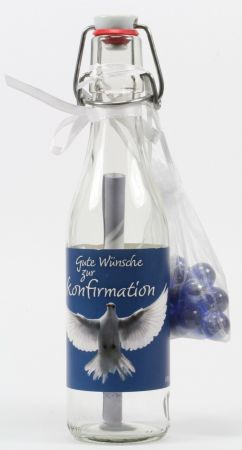 Flaschenpost - Gute W&uuml;nsche zur Konfirmation