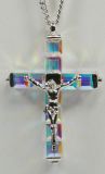 Halskette - Swarovski-Kreuz & Eckige Form Halskette - Swarovski-Kreuz & Eckige Form