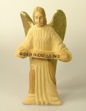 Riesengebirgs Krippe - Engel stehend mit Schriftband