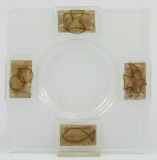 Sakramentenleuchter - Glas & Wei-Gold