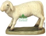 Karl-Kuolt-Krippe  - Schaf gebckt stehend