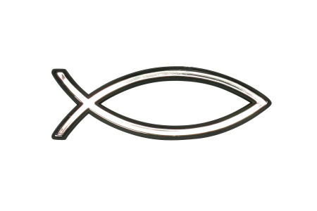 Aufkleber - Fisch & Silber
