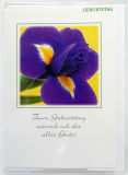 Geburtstagskarte - Violette Blume