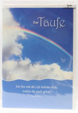Karte zur Taufe - Wohin du auch gehst