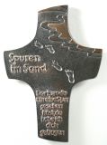 Bronzekreuz - Spuren im Sand & Asymmetrische Form