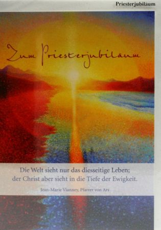 Karte zum Priesterjubil&auml;um - Tiefe der Ewigkeit