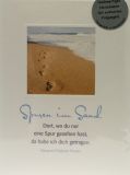 Neutrale Karte - Spuren im Sand & Naturpapier